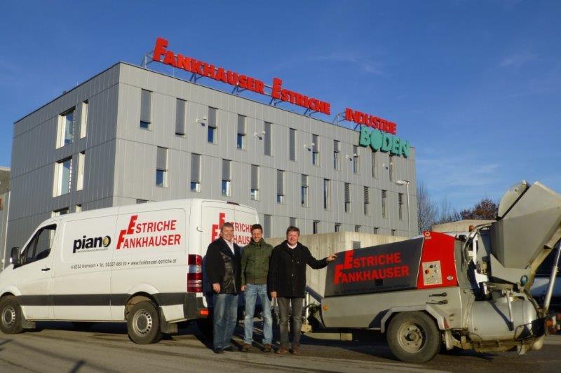 10 Jahre erfolgreiche Zusammenarbeit: Fankhauser setzt auf BMS WORKER N°1 Estrichmaschinen